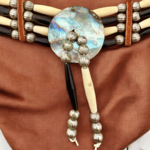 Mother of Pearl and Bone Adjustable Choker
