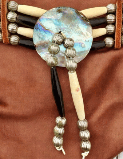 Mother of Pearl and Bone Adjustable Choker