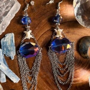 "Space Oddity" Snake Vertebrae Earrings