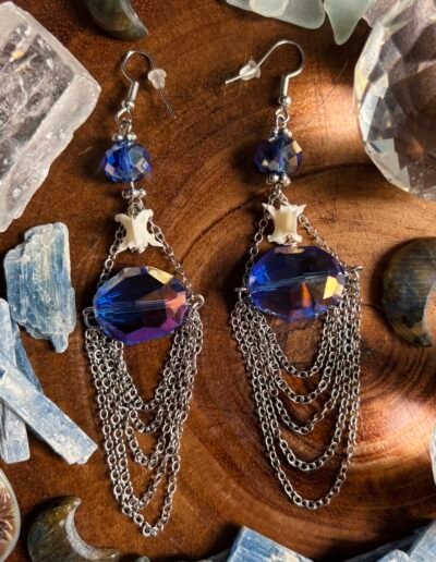 "Space Oddity" Snake Vertebrae Earrings