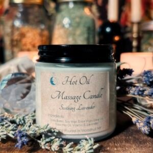 Soothing Lavender Hot Oil Massage Candle (4oz)