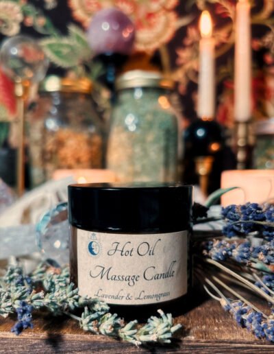 Lavender & Lemongrass Hot Oil Massage Candle (2oz)