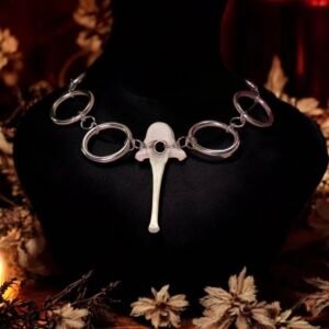 Deer Vertebrae Siren Necklace