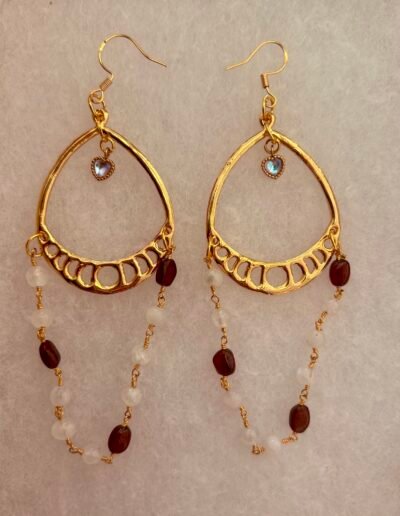 Lilith Stella Mia Moonstone Earrings