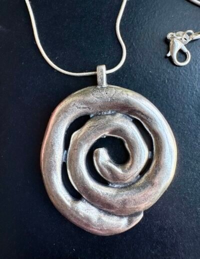 Labyrinth Spiral Necklace